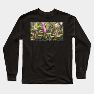 Spring Rain Flowers Long Sleeve T-Shirt